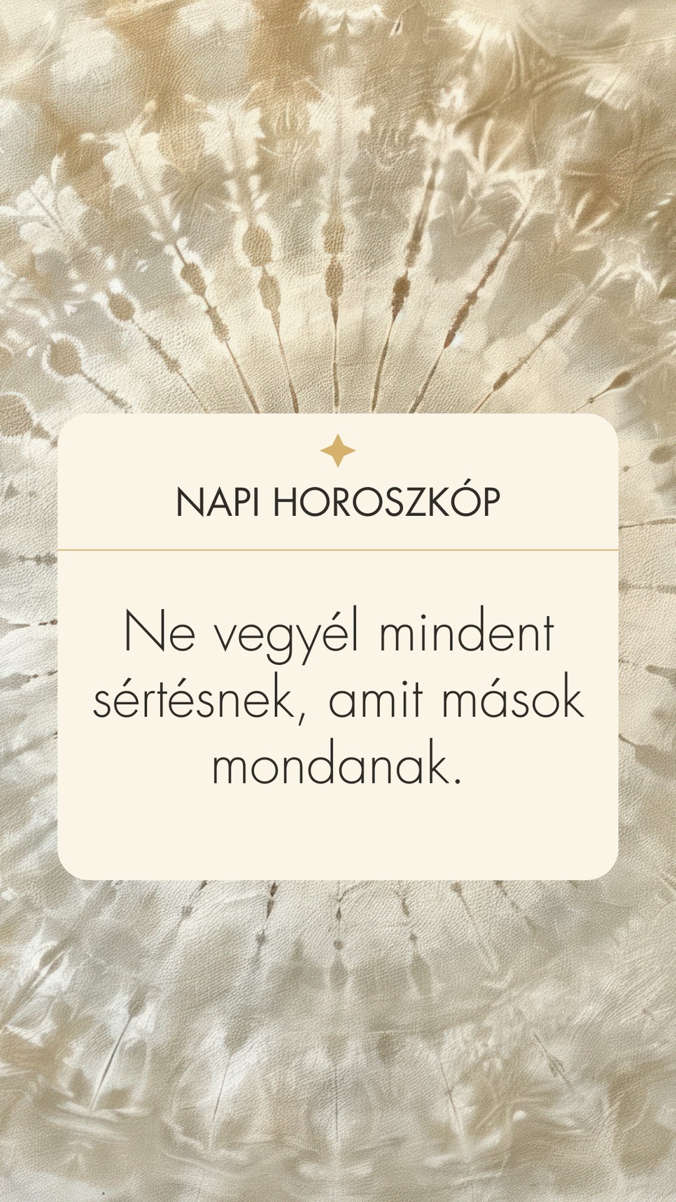 Fogadd meg a napi horoszkóp tanácsát