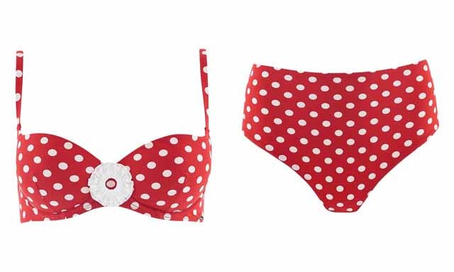 2. 50-es évek - szivacsos push-up melltartó és magasított derekú alsó AUBADE-Treasure Budapest 33990 Ft, 19990 Ft