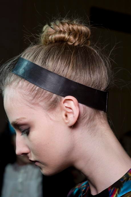 Egy tetszetős fonat az Erdem bemutatóján.