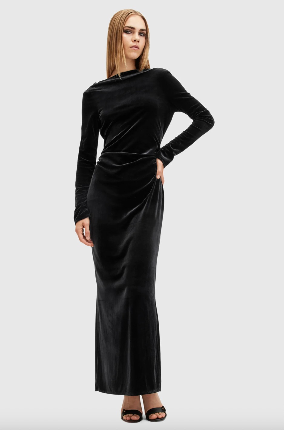 Bársonyruha, ALL SAINTS - zalando.hu, 98 990 Ft, GLAMOUR-napokon 79 192 Ft