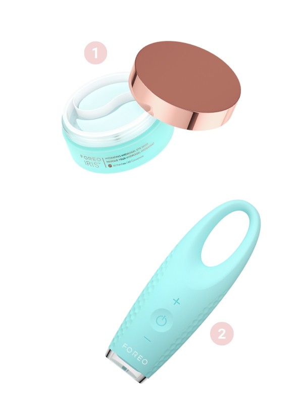 1. Iris Hydrogel szemmaszk FOREO 21 980 Ft/60 db - notino.hu 2. Iris masszázskészülék szemkörnyékre FOREO 54 990 Ft - notino.hu