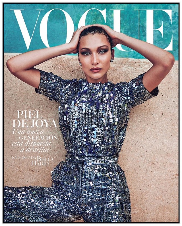 Bella Hadid a Vogue mexikói kiadásának címlapján