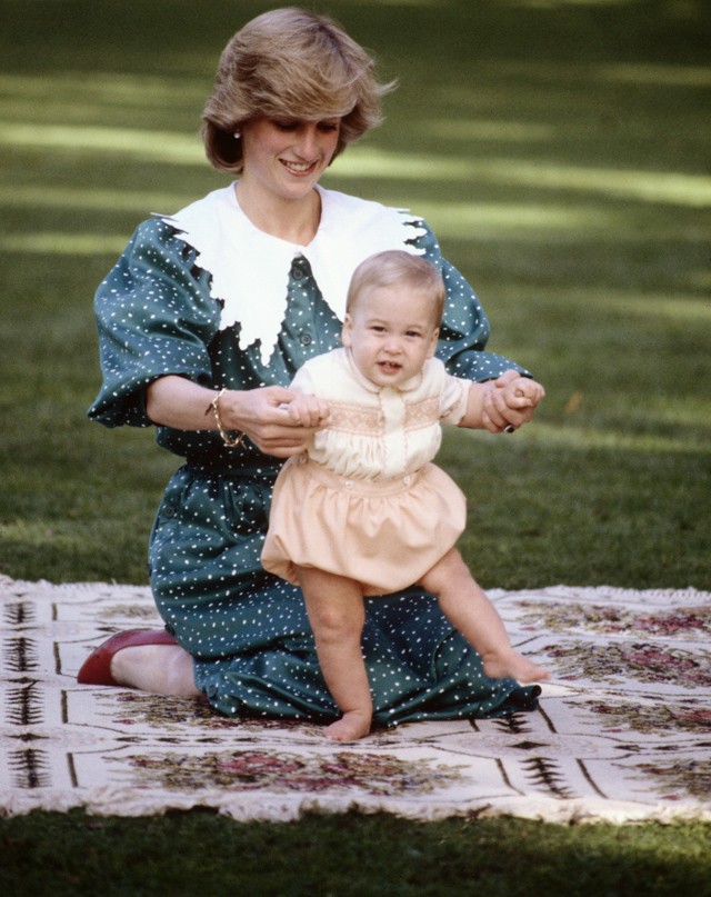 Diana hercegnő Új-Zélandra is magával vitte Vilmos herceget.