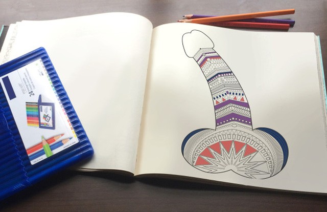 pénisz, felnőtt színező, pen15 club, kifestő, színező, fütyi , indiegogo, kampány, nemi szerv