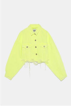 Neon színű dzseki sárga ZARA 9995 Ft
