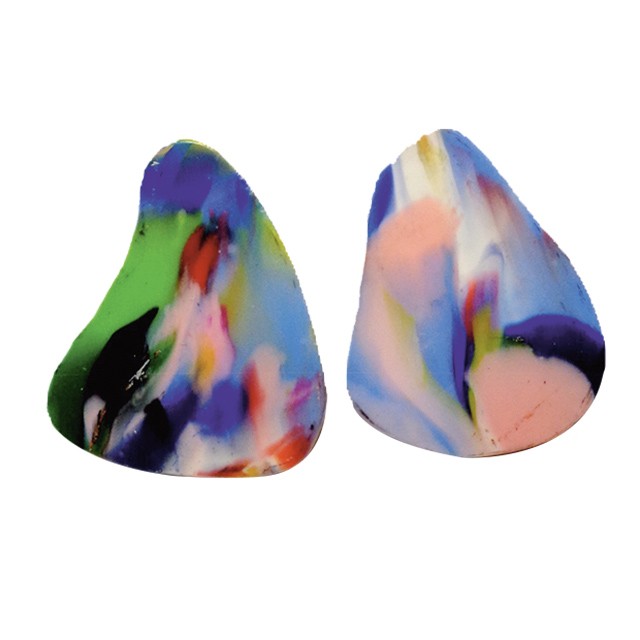 Upcycled dizájnerfülbevaló BORBALA 8900 Ft