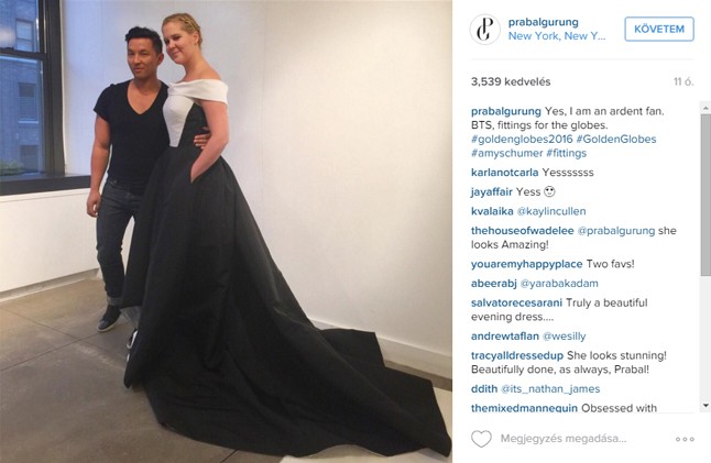 A szenzációs Amy Schumert Prabal Gurung öltöztette