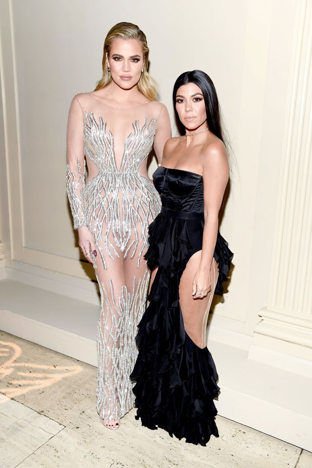 kourtney kardashian, khloe kardashian, angel ball, new york