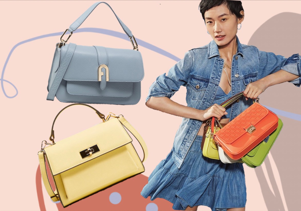 A klasszikus retikül: Szinte minden stílusú szetthez illik, de egészen biztos hogy idén a színes változat lesz a tuti befutó. Fotó: MICHAEL KORS; Világoskék bőr FURLA 140750 Ft; Sárga műbőr MANGO 7995 Ft