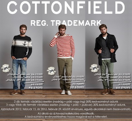 Cottonfield, kedvezmény