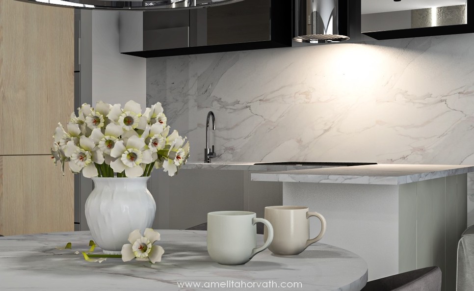 Az igazi befutó a lakberendezésben: márványpult - vagy nem is márvány?