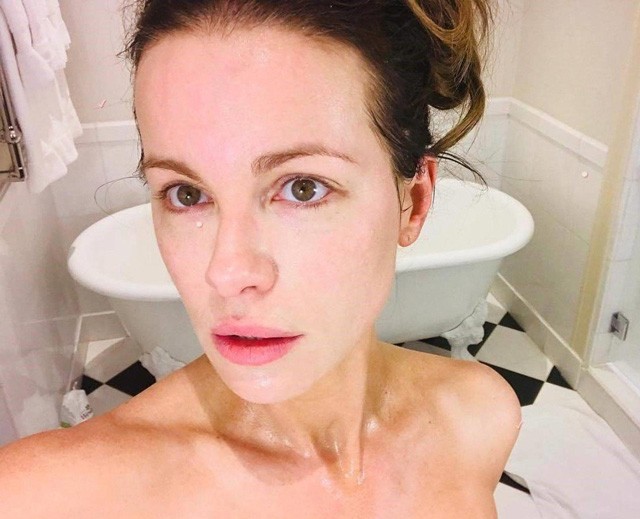 Kate Beckinsale smink nélküli szelfije