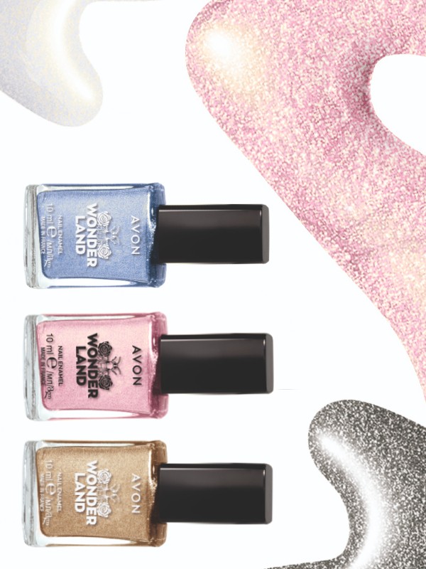 Wonderland körömlakk (Lost Tiara, Enchanted Relic, Beauty Spell, Treasure Room, Silver Armour) AVON 999 Ft/db