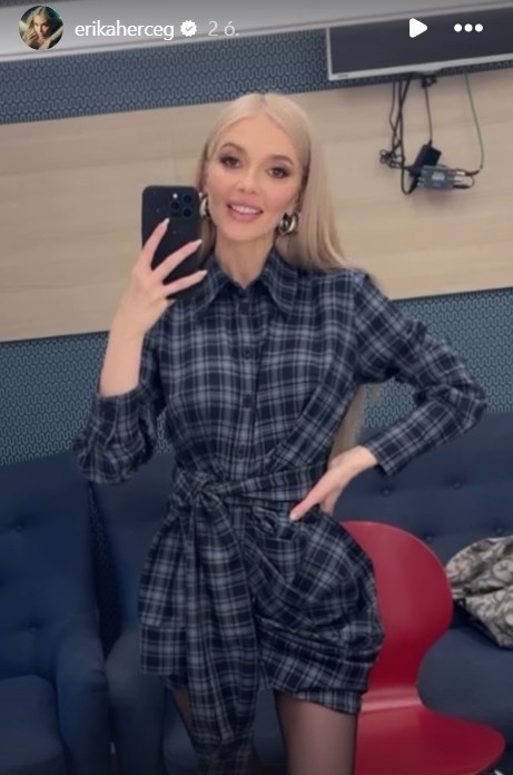 Herceg Erika egy egyszerű ingruhában is mesésen fest