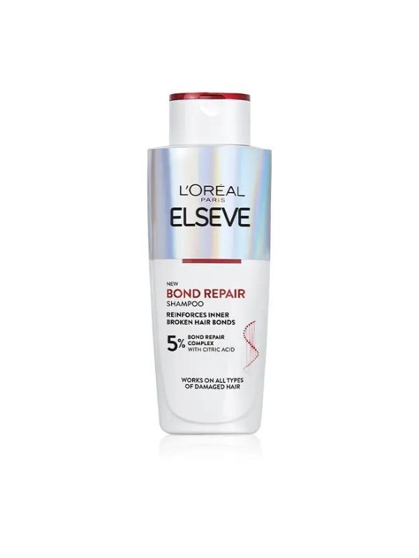 Elséve Bond Repair kötéserősítő sampon L'ORÉAL PARIS 2599 Ft/200 ml (12,99 Ft/1 ml) a Rossmann üzleteiben és online, GLAMOUR kuponnal, 25% kedvezménnyel 1949,25 Ft