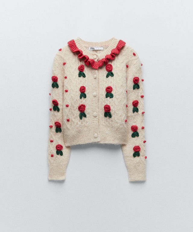 Virágos kardigán ZARA 19 995 Ft