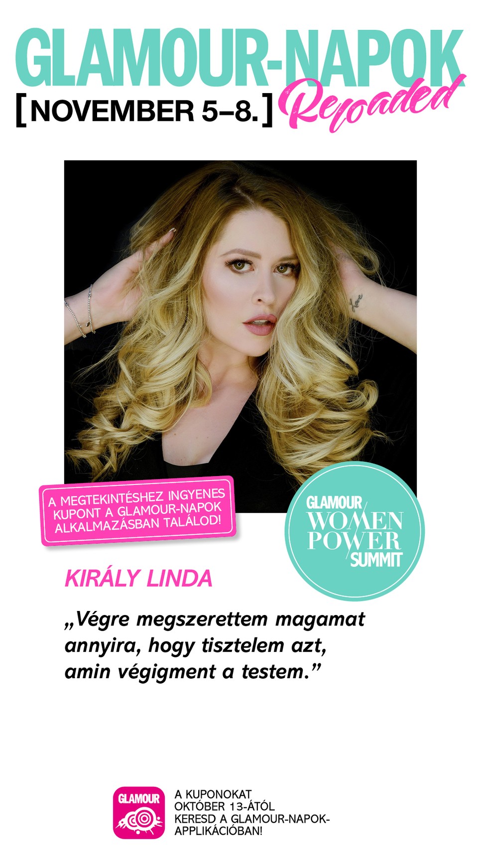 A GLAMOUR Women Power Summit előadásai 4 napig ingyenes elérhetők