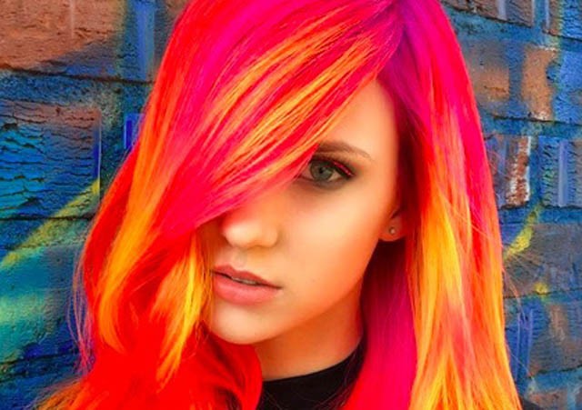 Foszforeszkáló frizura