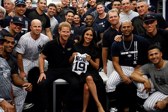 Meghan Markle Harry baseball