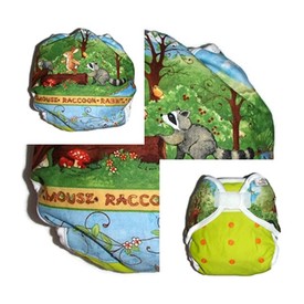 2. Erdei állatos mosható pelenka mix