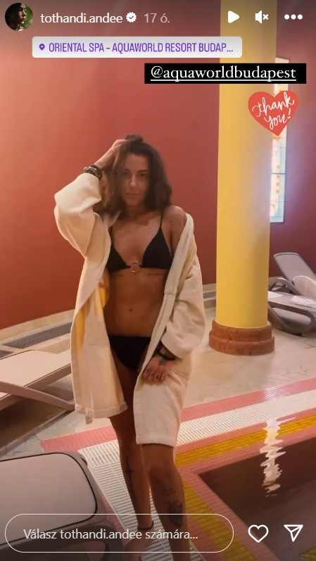 Tóth Andi bikinis fotóval lepte meg követőit