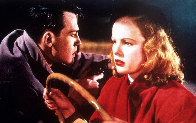 Peggy Cummins filmbéli partnerével John Dall-lal a Gun Crazyben