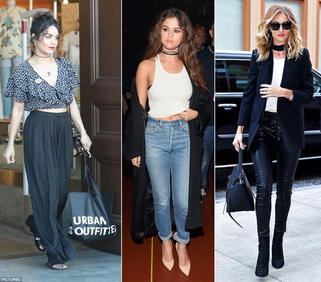 choker, nyaklánc, gigi hadid, bella hadid, kendall jenner, trend, divat