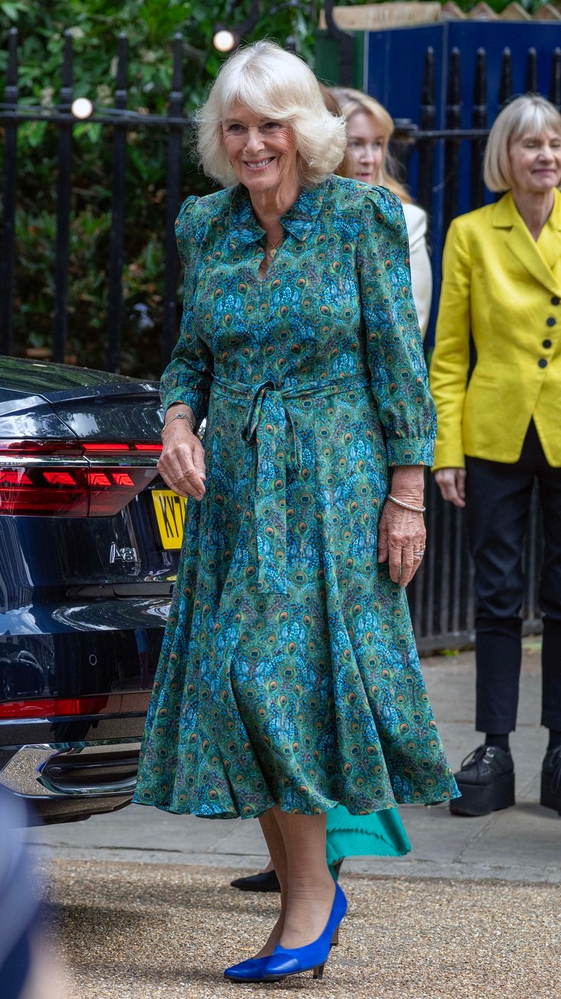 Kamilla királyné pávamintás szettben lopta el a show-t a könyvbemutatón