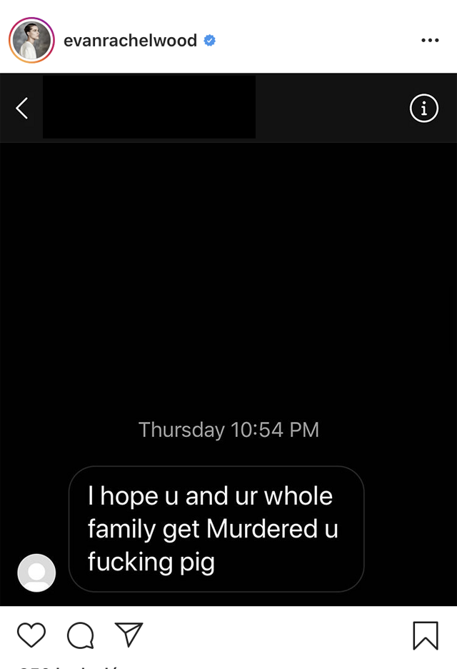 Borzalmas: Evan Rachel Wood halálos fenyegetéseket kap, amiért erőszakolónak nevezte Kobe Bryantet