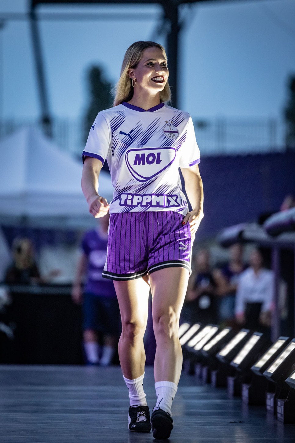 Gulyás Michelle nemcsak a sportpályán, a kifutón is magabiztosan mozog