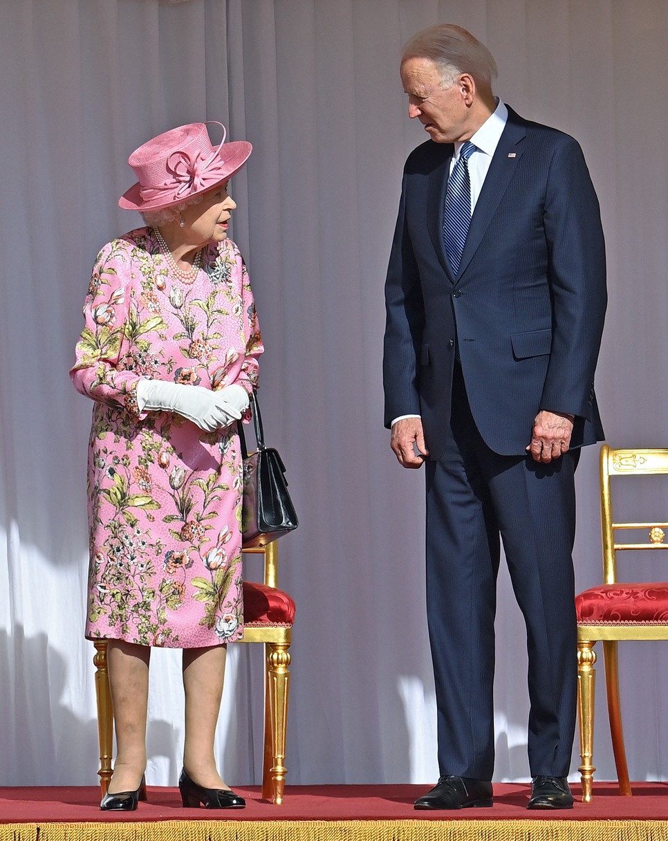Erzsébet királynő és Joe Biden találkozója 2021-ben