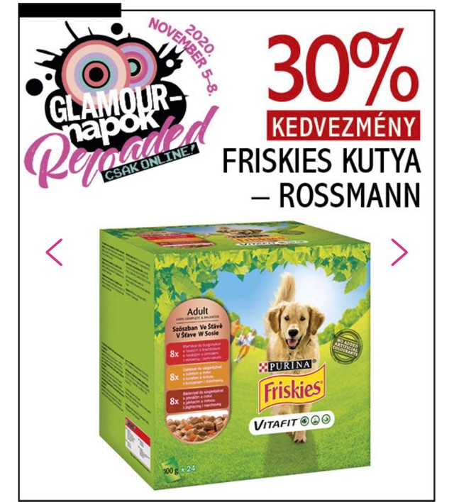 A négylábú kedvencek is nagyon hálásak lesznek a GLAMOUR-napok Reloaded kedvezményekért