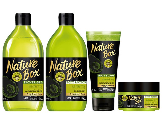 Nature Box avokádóolajos szépségcsomag
