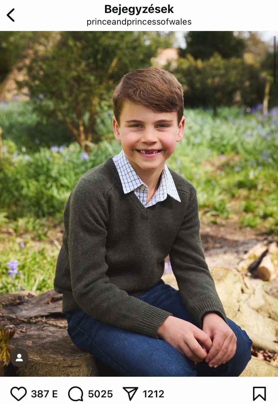 Lajos herceg megőrízte csibészes mosolyát, de a tekintete komolyságot tükröz