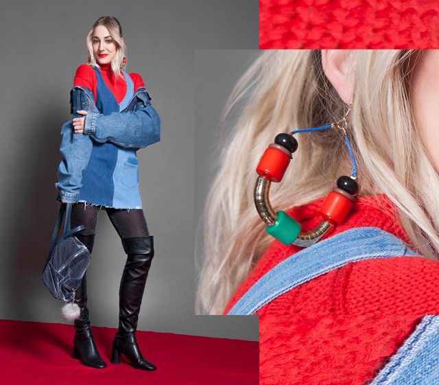 Farmerkavalkád és élénk színek dominálnak Horányi Juli mai szettjében!