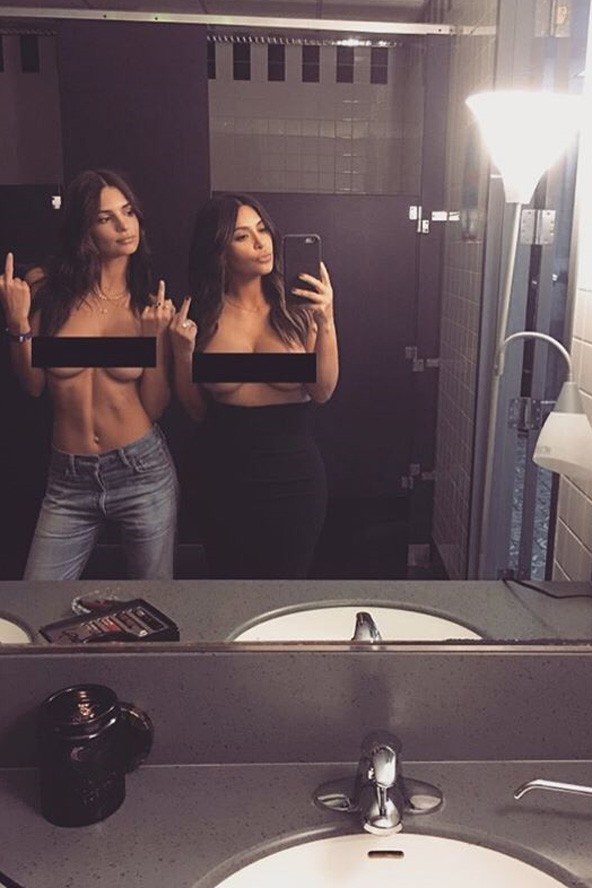 kim kardashian, emily ratajkowski, meztelen, szelfi, cicis szelfi, instagram