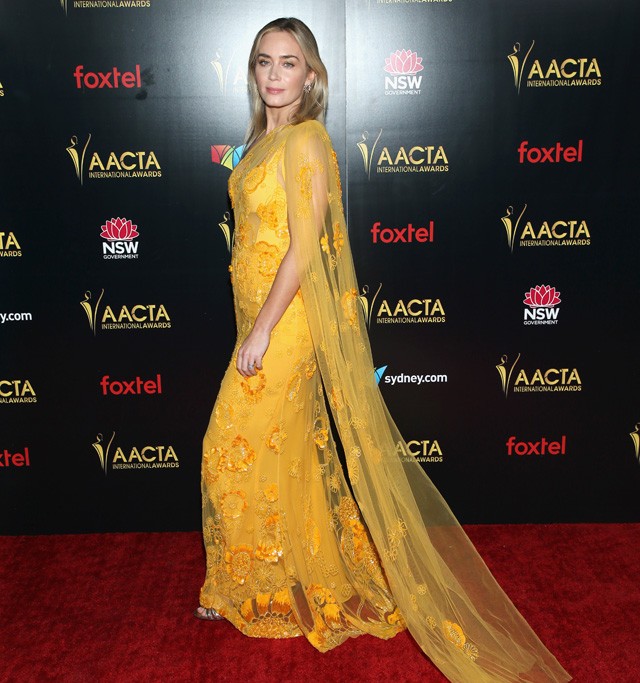Emily Blunt egy Elie Saab ruhában