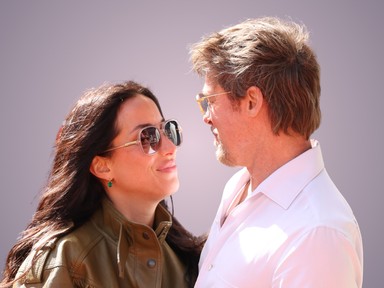 Brad Pitt barátnője lenge öltözetben vészeli át a hőséget, Ines de Ramon melltartót sem vett apró felsője alá
