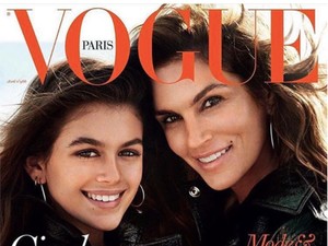 Kaia Gerber első címlapos szereplése: a Vogue magazin szupermodell édesanyja oldalán