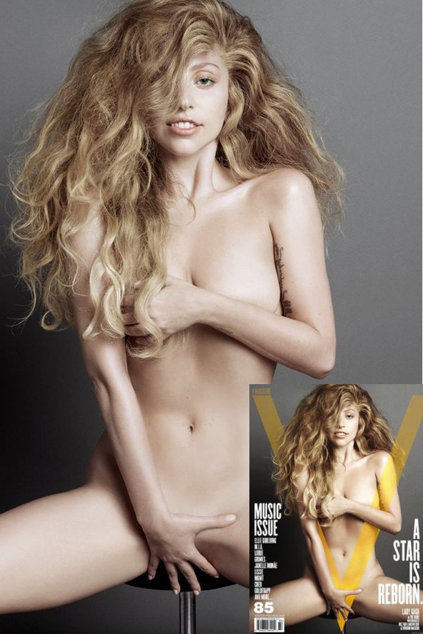 Lady Gaga teljesen pucér a címlapon