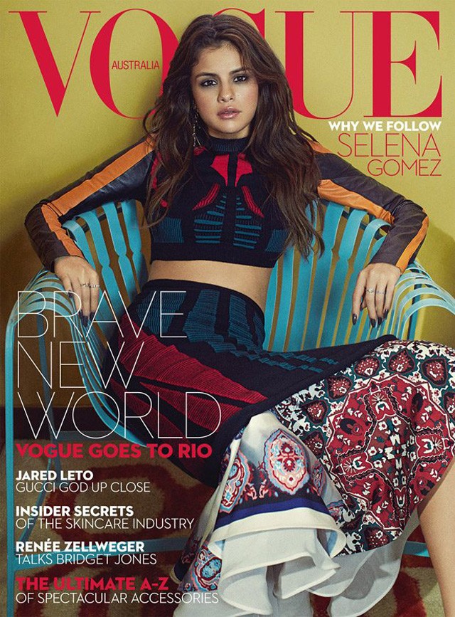 selena gomez, vogue, címlap, szeptemberi szám, fotók, emma summerton, címlaplány
