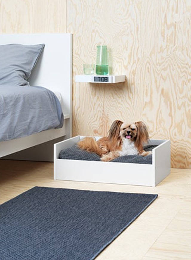 LURVIG - Ágy házi kedvenceknek párnával, fehér, fekete fehér8.180 Ft IKEA