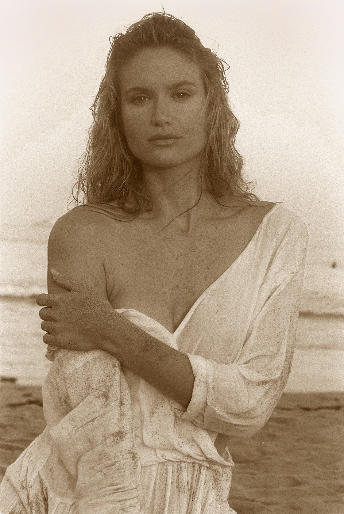 Kelly Lynch 1989-ben Los Angelesben. A színésznő álomszép, így nem meglepő, hogy a színészkedés mellett modellkedett is.