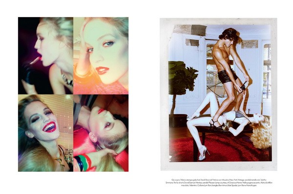 Axente Vanessa az olasz Vogue-ban, Fotó: Steven Meisel/Vogue Italia