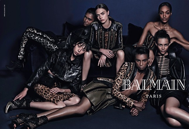 Cara Delevingne mindenkit megnevel az új Balmain kampánnyal