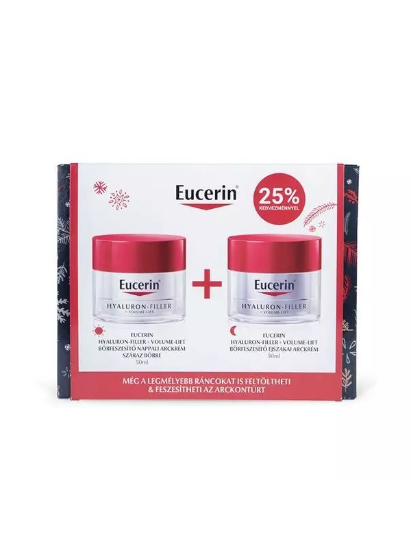 Hyaluron-Filler ráncfeltöltő ajándékcsomag EUCERIN 17 499 Ft a Benu gyógyszertárakban és a webshopban, GLAMOUR Beauty & Christmas kuponnal, 25% kedvezménnyel 13 124 Ft
