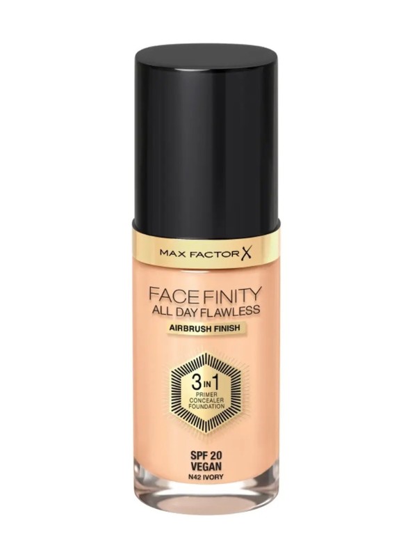 Facefinity All Day Flawless 3in1 alapozó (Ivory) MAX FACTOR 4999 Ft minden ROSSMANN üzletben, Online Drogériában és mobilapplikáción, GLAMOUR kuponnal, 50% kedvezménnyel 2500 Ft
