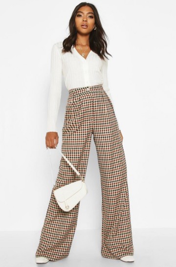 Kockás palazzo nadrág BOOHOO 6 200 Ft