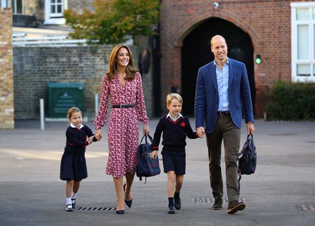 Kate Middleton Sarolta első napja