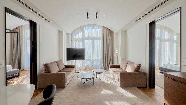 A klasszikus épületben igazán modern szobákat találni